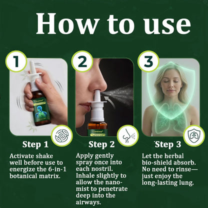 💚🇬🇧 Official Store:Curalona® 6-in-1 Herbal BeePropolis Lung Cleanse Spray🐝（👨‍⚕️Directly acts on COPD, asthma, chronic bronchitis (CB), respiratory infections, lung cancer, sinusitis, and other conditions）