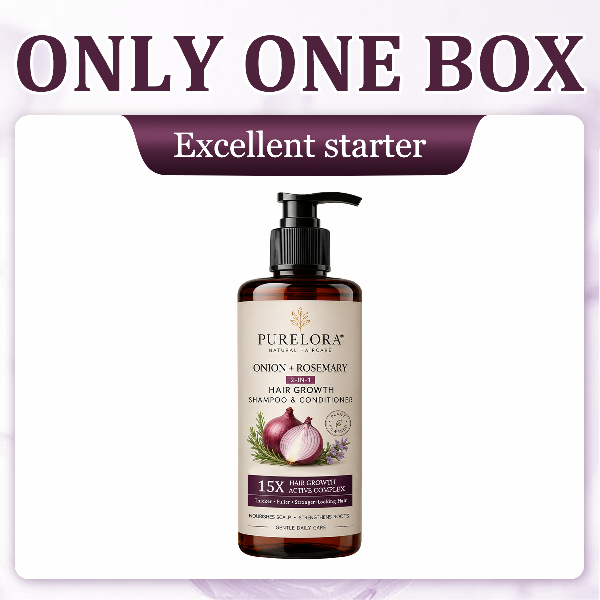 🌿👨‍⚕️ Official UK Flagship Store 🇬🇧 | 🔥PURELORA® Onion & Rosemary 2-in-1 Anti-Hair Loss & Growth Set — Infused with a 15x potent hair-growth active complex to help you achieve thicker, fuller, and stronger hair.