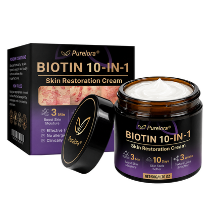 Made and Shipped from the UK 🍁 Purelora® Biotin 10-in-1 Skin Repair Cream — Last Day of Sale: 75% Off