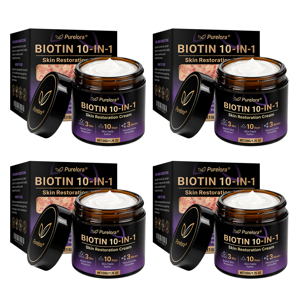 Made and Shipped from the UK 🍁 Purelora® Biotin 10-in-1 Skin Repair Cream — Last Day of Sale: 75% Off