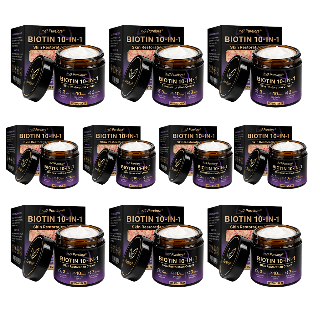 Made and Shipped from the UK 🍁 Purelora® Biotin 10-in-1 Skin Repair Cream — Last Day of Sale: 75% Off