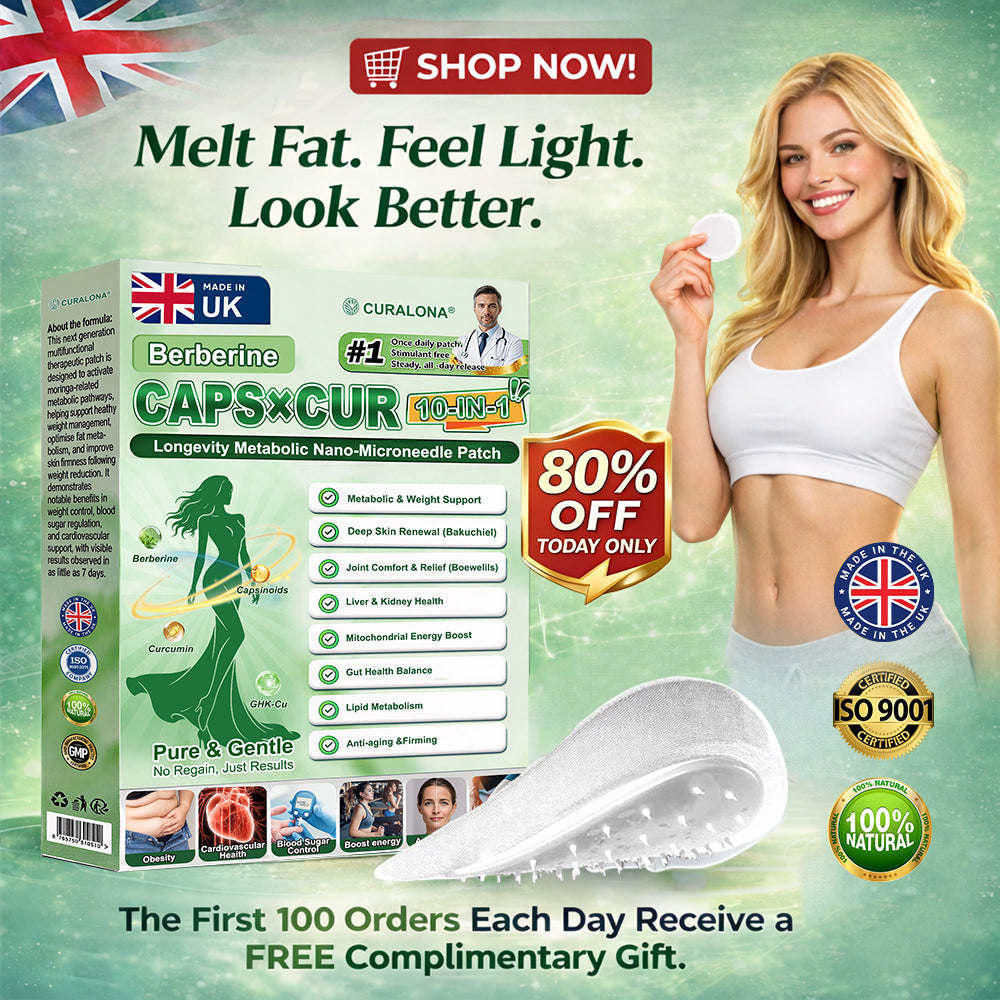 🔥 Curalona® Enhanced 10-in-1 Microneedle Patches — A Synergistic Blend of Berberine and NAD+ to Support Metabolic Health, Promote Skin Renewal, and Alleviate Joint Discomfort — Visible Results in 7 Days